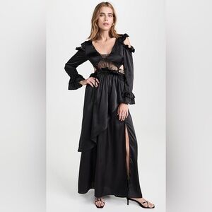 Allina Liu Valkyrie Dress Black Size Medium NWT